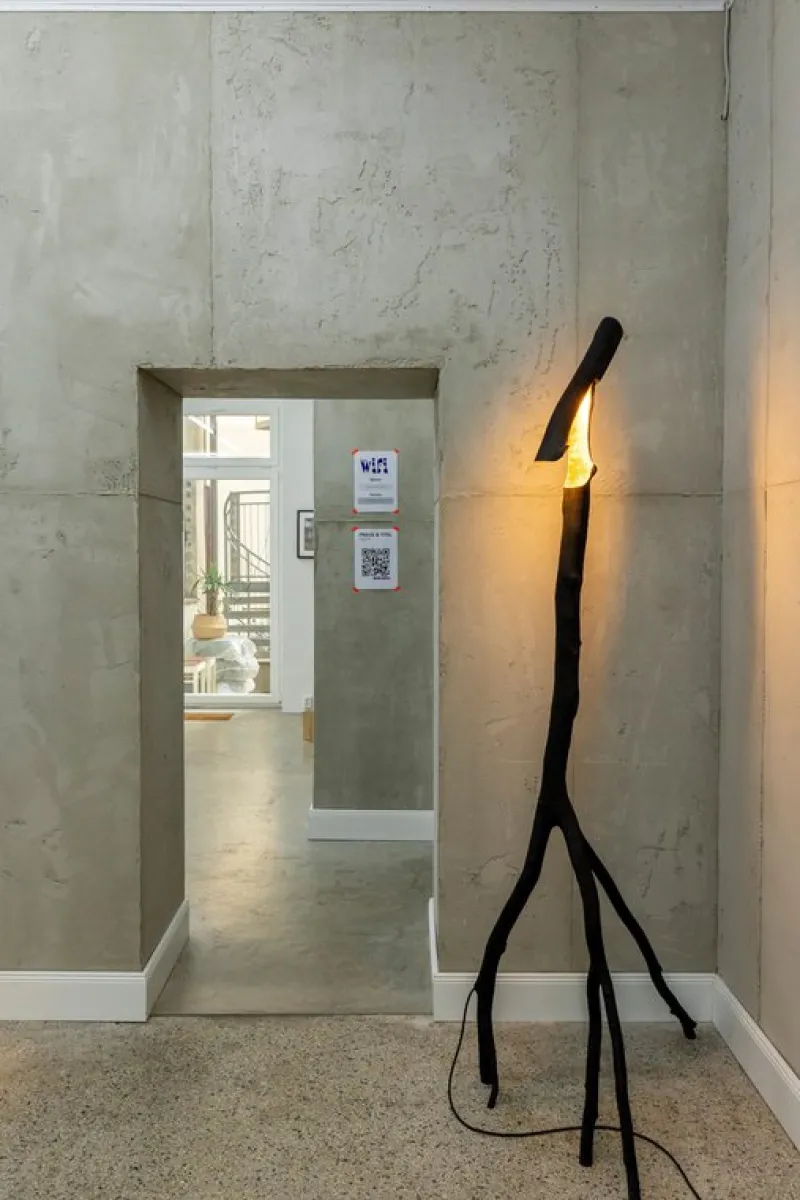 Pamono Charred & Gold Snappy Tree Friend Floor Light by Marco Iannicelli> Floor Lamps