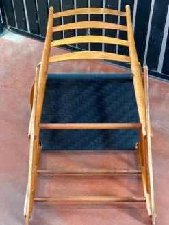 Pamono Cherry Rocking Chair, 1970s><noscript><img width=