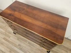 Best Pamono Chest of Drawers in Mahogany and Maple with Lacquered Feet, 1950