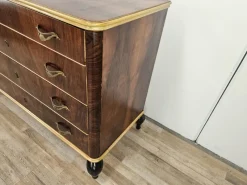 Best Pamono Chest of Drawers in Mahogany and Maple with Lacquered Feet, 1950