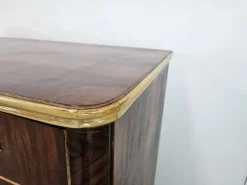 Best Pamono Chest of Drawers in Mahogany and Maple with Lacquered Feet, 1950