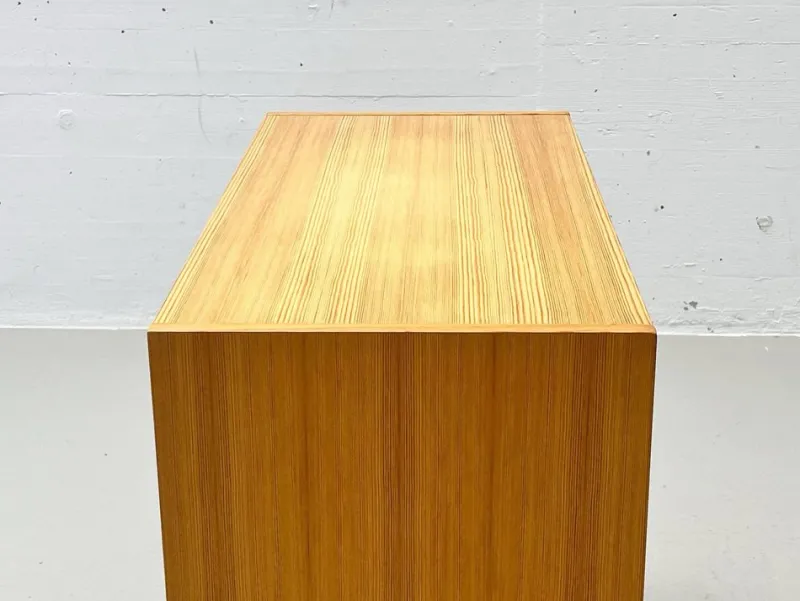 Pamono Chest of Drawers in Pine Veneer from AB Svenska Möbelfabriken, Sweden, 1970s> Dressers, Commodes & Chests