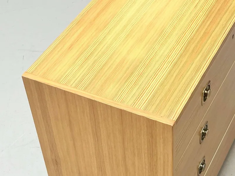 Pamono Chest of Drawers in Pine Veneer from AB Svenska Möbelfabriken, Sweden, 1970s> Dressers, Commodes & Chests