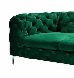 Pamono Chester Two-Seater Sofa in Green Velvet by Europa Antiques> Seating