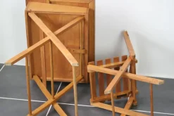 New Pamono Child Desk Set & Folding Chair, Set of 2