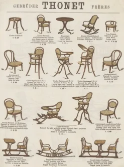 Pamono Children's Chair from Thonet, 1910s><noscript><img width=