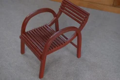 Pamono Children's Chair in Red Bentwood from Baumann, 1930s><noscript><img width=