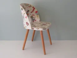 Pamono Children's Chair with Fairytale Skai Upholstery, 1950s><noscript><img width=