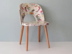 Pamono Children's Chair with Fairytale Skai Upholstery, 1950s><noscript><img width=