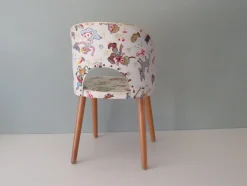 Pamono Children's Chair with Fairytale Skai Upholstery, 1950s><noscript><img width=