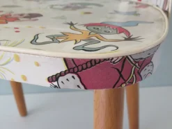Pamono Children's Chair with Fairytale Skai Upholstery, 1950s><noscript><img width=