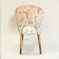 Hot Pamono Children's Chair with School Motif, Germany, 1950s