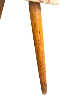 Hot Pamono Children's Chair with School Motif, Germany, 1950s