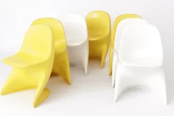 Pamono Childrens Chairs Cassalino by Alexander Begge for Manufacturer Casala, Germany, 1970s, Set of 7> Children's Chairs