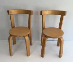 New Pamono Childrens Chairs, 1970s, Set of 3
