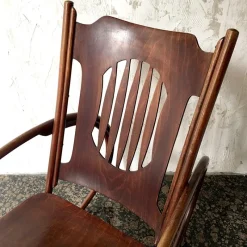 Pamono Children's Rocking Chair from Jacob & Josef Kohn, Austria, Early 1900s><noscript><img width=