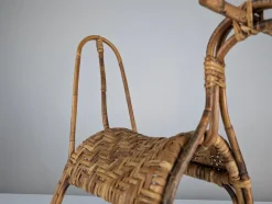 Sale Pamono Childrens Rocking Horse in Bamboo and Rattan, 1960s