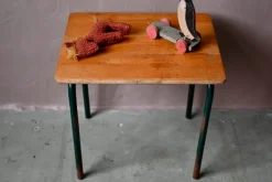 Hot Pamono Children's School Desks, France, 1950s, Set of 2
