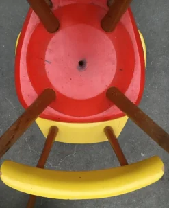 Pamono Children's Table & Chairs Set by Karla Drabsch for Kleid & Raum, 1950s, Set of 5