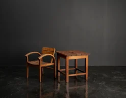 Online Pamono Childrens Table and Chair Set in Beech and Pine, 1960s, Set of 2