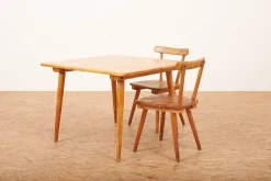 Online Pamono Childrens Table and Chairs by Jacob Müller for Wohnhilfe, Set of 3