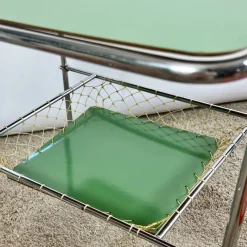 Clearance Pamono Children's Table with Colourful Folding Chairs, 1960s, Set of 5