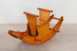 Pamono Children's Wooden Rocking Horse><noscript><img width=