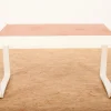 Pamono Child's Desk with White Molded Wood Legs and Wood & Red Linoleum Top, 1950s or 1960s> Children's Tables