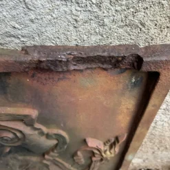 Pamono Chimney Fireback in Cast Iron, 1900s><noscript><img width=