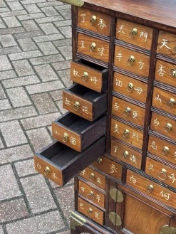 Clearance Pamono Chinese Apothecary Cabinet in Brass