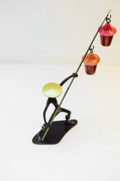 Pamono Chinese Figurine Salt and Pepper Holder by Richard Rohac, 1950s