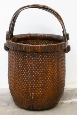 Pamono Chinese Fisherman's Basket, Early 1900s><noscript><img width=
