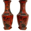 Discount Pamono Chinese Hexagonal Vases, 20th Century, Set of 2