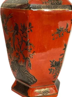 Discount Pamono Chinese Hexagonal Vases, 20th Century, Set of 2
