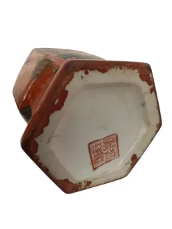 Discount Pamono Chinese Hexagonal Vases, 20th Century, Set of 2