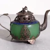 Clearance Pamono Chinese Republic Teapot in Jade and Tin