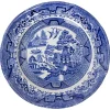 Pamono Chinese Style Faience Plates from Staffordshire, England, 19th Century, Set of 12> Dinner Plates & Bowls