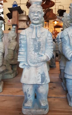 Pamono Chinese Terracotta General Warrior Soldier Statue> Garden Accessories