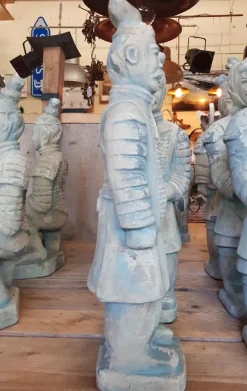 Pamono Chinese Terracotta General Warrior Soldier Statue> Garden Accessories