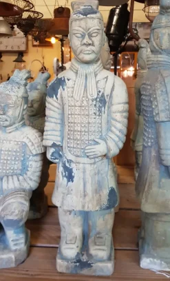 Pamono Chinese Terracotta General Warrior Soldier Big Statue> Garden Accessories