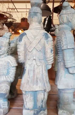 Pamono Chinese Terracotta General Warrior Soldier Big Statue><noscript><img width=