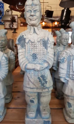 Pamono Chinese Terracotta Officer Warrior Soldier Big Statue> Garden Accessories