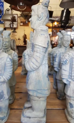Pamono Chinese Terracotta Officer Warrior Soldier Big Statue><noscript><img width=