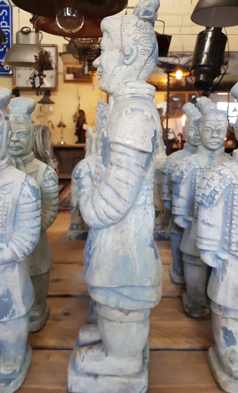 Pamono Chinese Terracotta Officer Warrior Soldier Big Statue> Garden Accessories