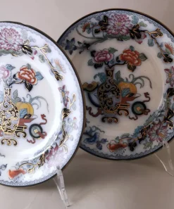 Clearance Pamono Chinoserie Style Noma Pattern Plates from Ridgway, 1835, Set of 2