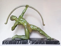 Best Pamono Chiparus, Art Deco Figure, 1920s, Metal on Marble Base