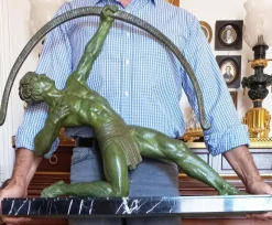 Best Pamono Chiparus, Art Deco Figure, 1920s, Metal on Marble Base