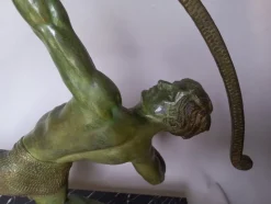 Best Pamono Chiparus, Art Deco Figure, 1920s, Metal on Marble Base