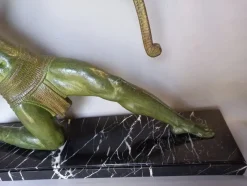 Best Pamono Chiparus, Art Deco Figure, 1920s, Metal on Marble Base