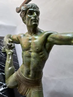 Best Pamono Chiparus, Art Deco Figure, 1920s, Metal on Marble Base